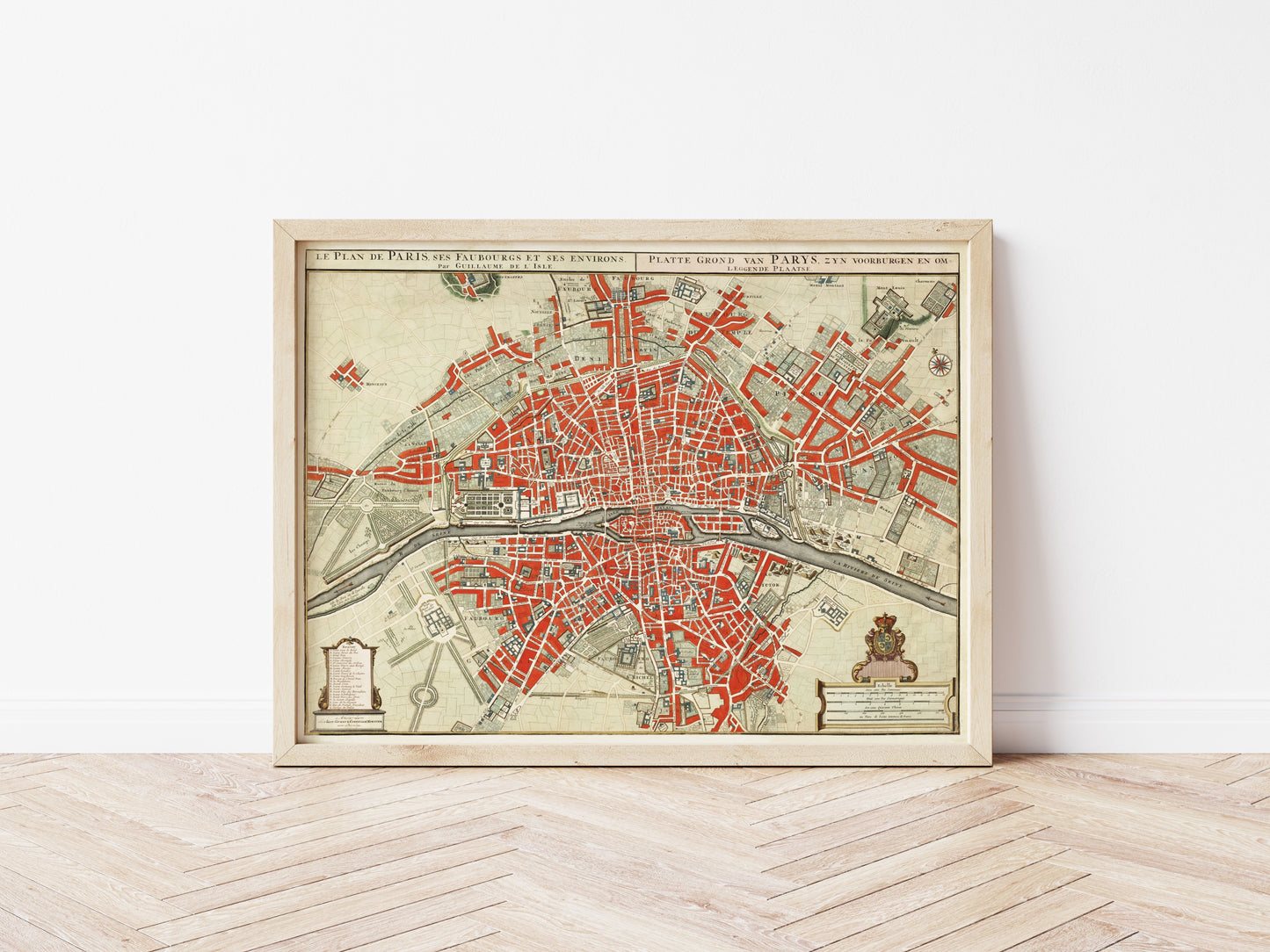 Map of Paris by Guillaume Delisle