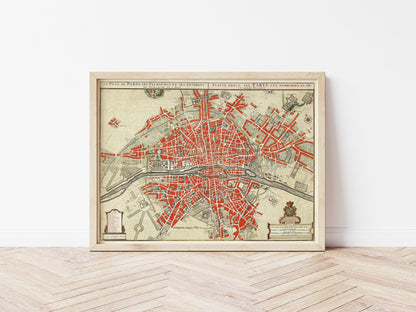 Map of Paris by Guillaume Delisle
