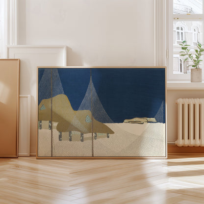 Japanese Village Painting