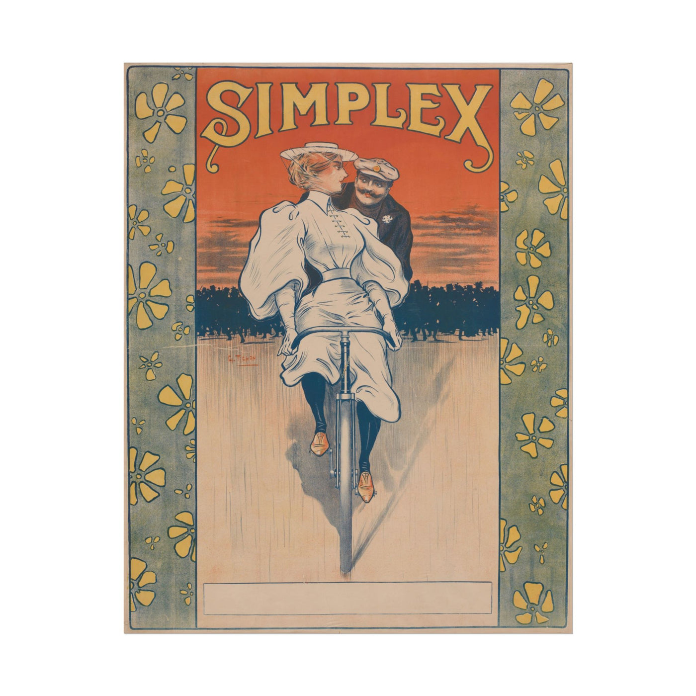 Simplex Bicycle 11″×14″