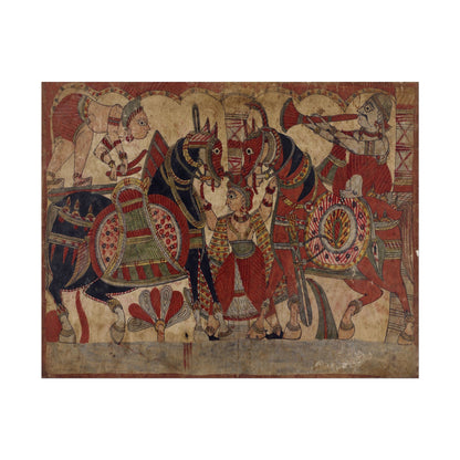 Drummer and Horn Player, Marriage of Abhimanyu and Vatsala