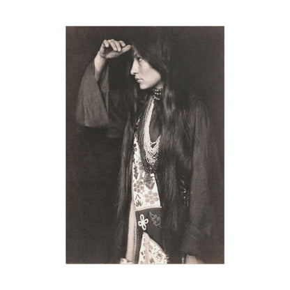 Portrait of Zitkala Sa poster by Gertrude Kasebier - 12x18 inch print