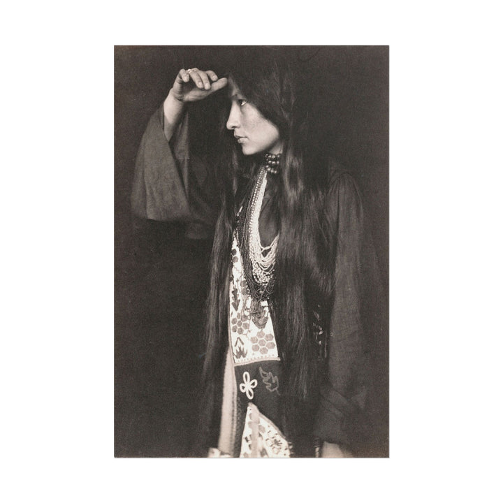 Portrait of Zitkala Sa poster by Gertrude Kasebier - 12x18 inch print
