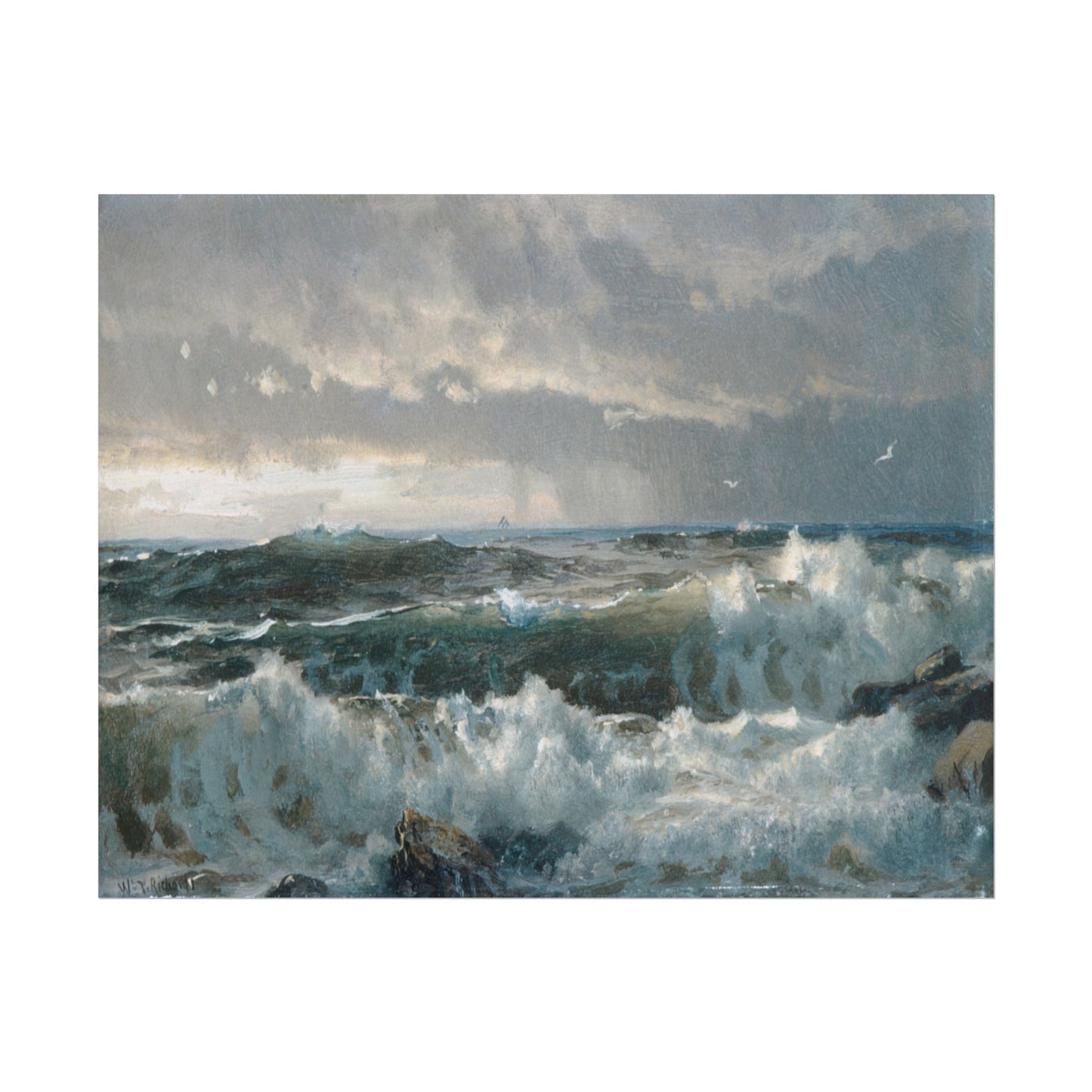 Surf on Rocks 14″×11″