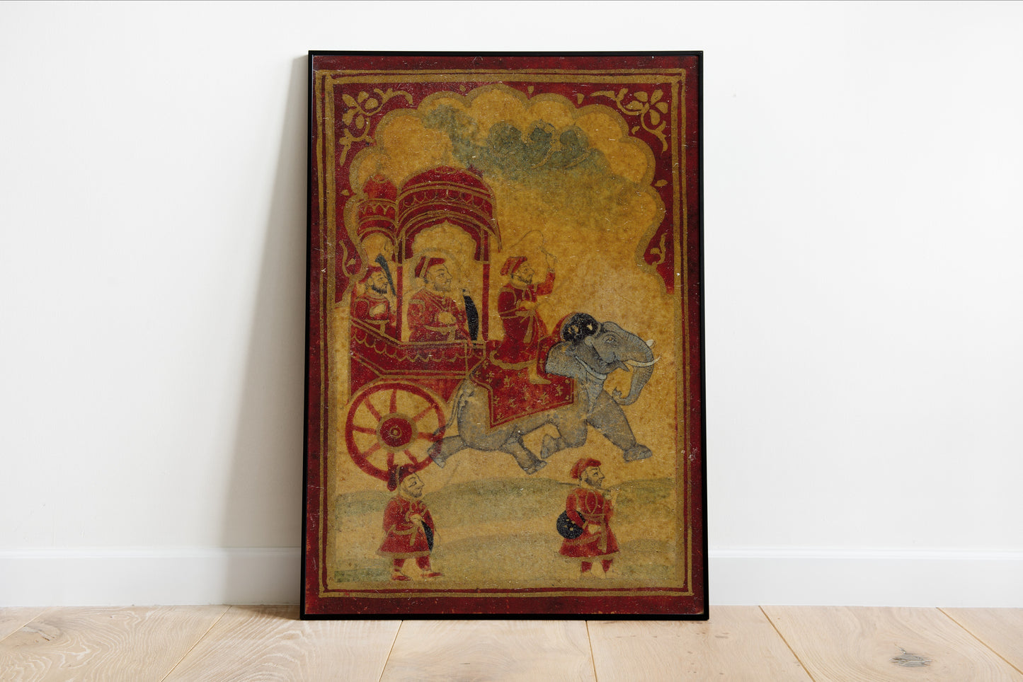 A King in an Elephant - Drawn Carriage