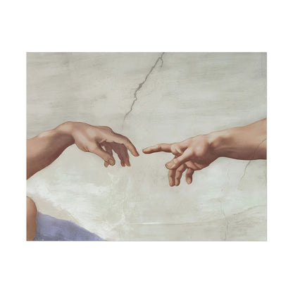 The Creation of Adam poster by Michelangelo  - 11x14 inch print