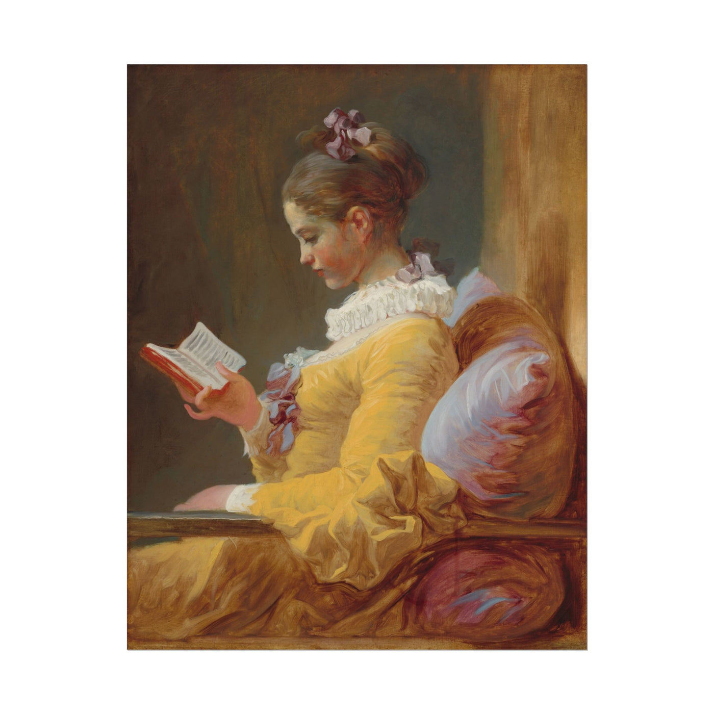 Young Girl Reading 11″×14″
