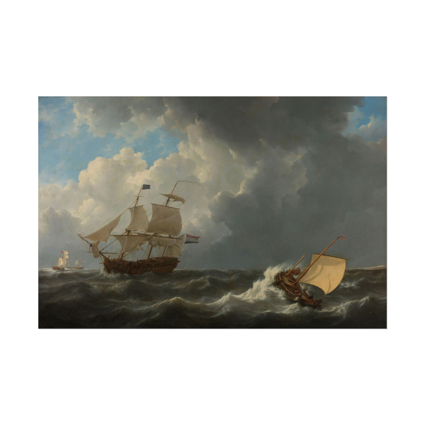 Ships in a Turbulent Sea 18″×12″
