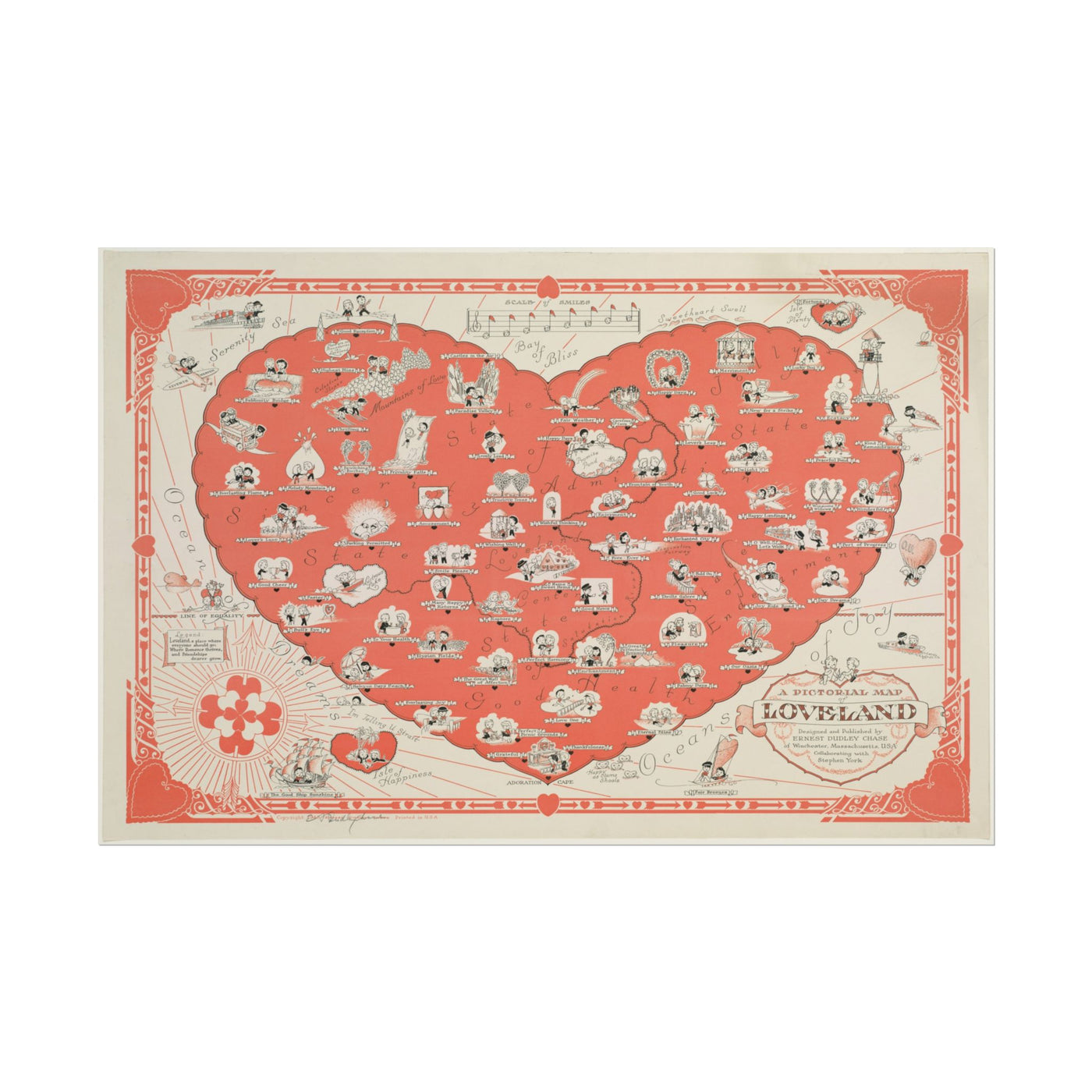 Pictorial Map of Loveland 18″×12″