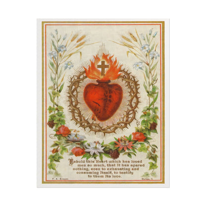 The Immaculate Heart of Mary poster by  Katsushika Hokusai - 11x14 inch print