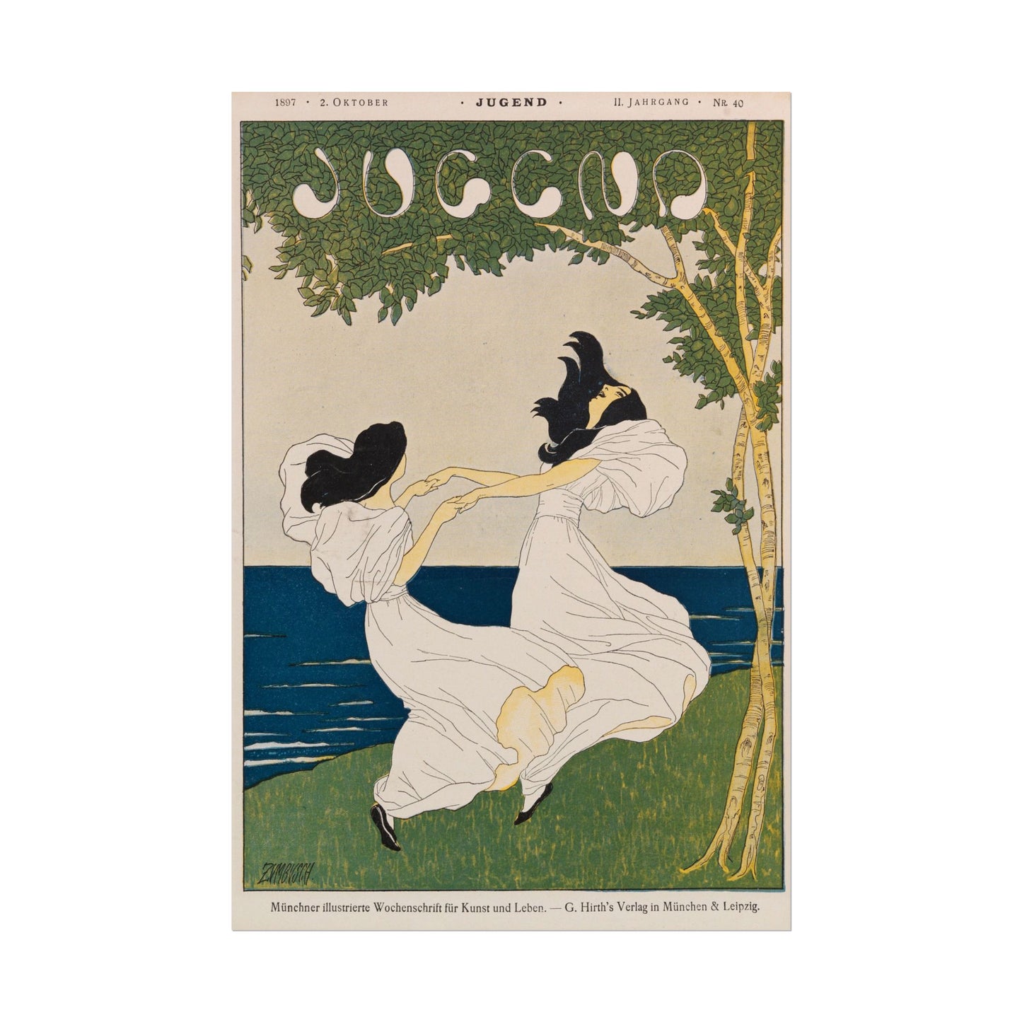 Jugend Magazine poster by C Ribsam & Sons - 16x24 inch poster print