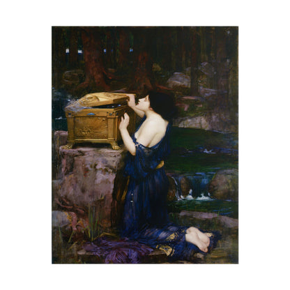 Pandora poster by John William Waterhouse  - 11x14 inch print