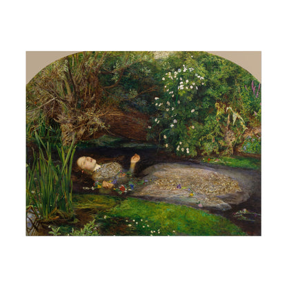 Ophelia poster by John Everett Millais  - 11x14 inch print