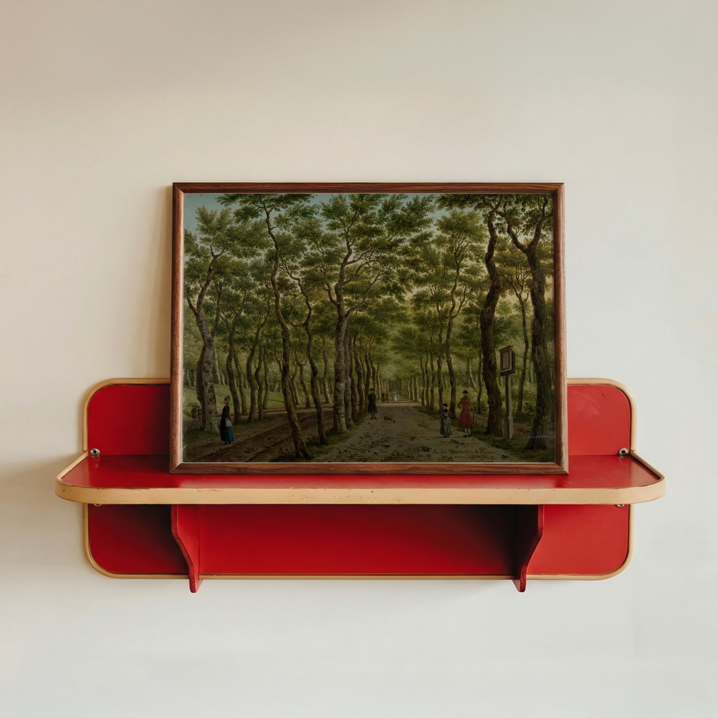 Serene Nature Scene with Figures