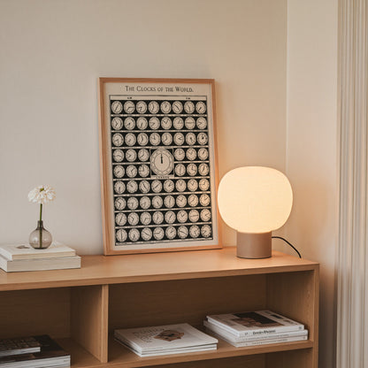 Vintage The Clocks of the World Print