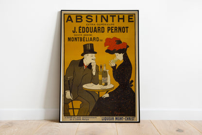 Absinthe Advertisement poster by J Edouard Pernot  - Black frame wall art