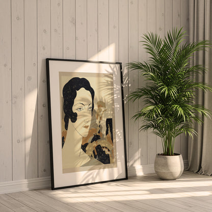 Womans Head Fashion Illustration