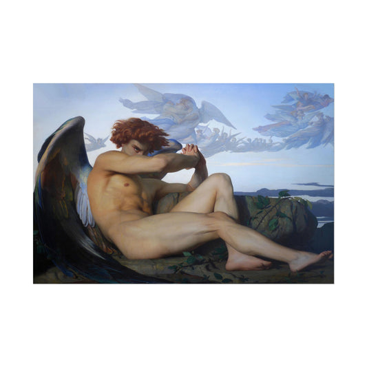 Fallen Angel poster by Alexandre Cabanel  - 12x18 inch print
