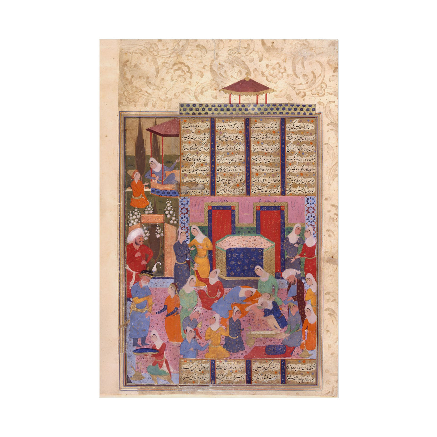 The Birth of Rustam from the Shahnama 12″×18″