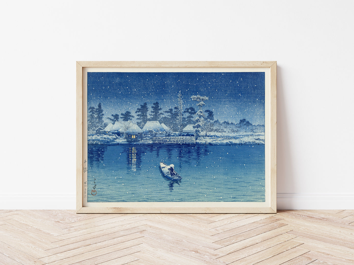 Serene Winter Scene Art Print