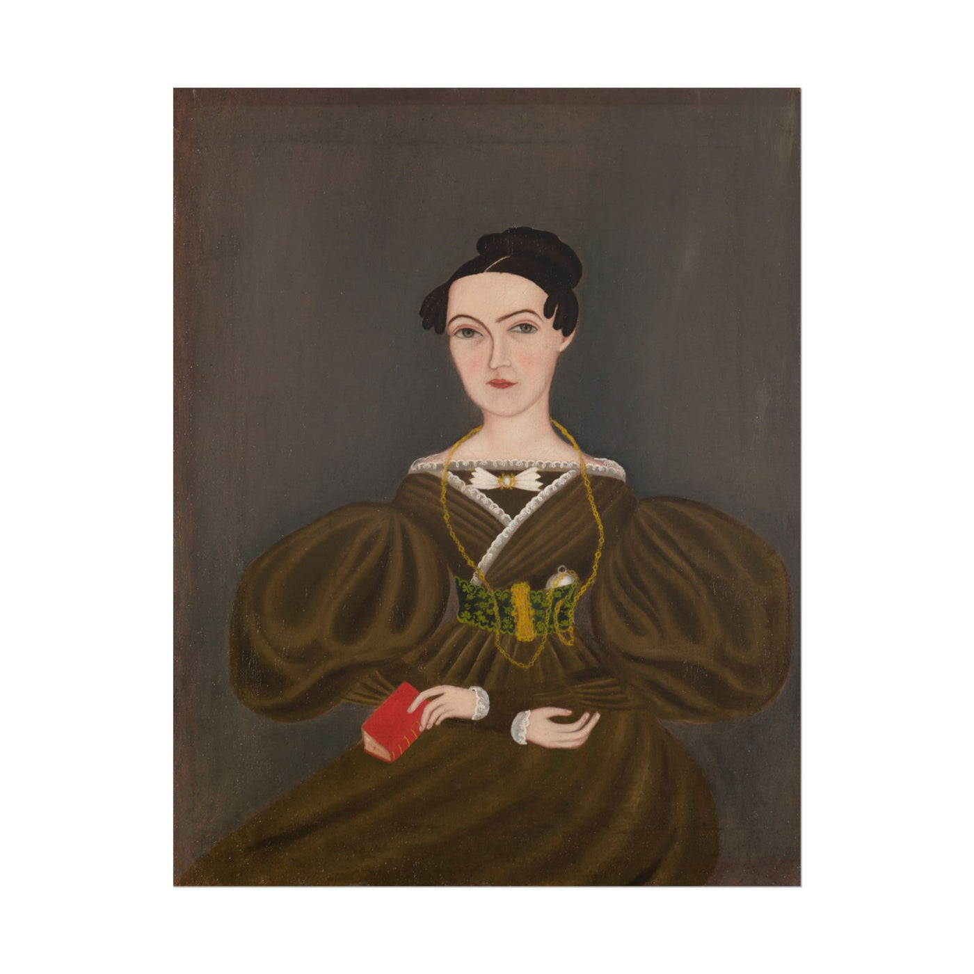 Woman with Butterfly Tie 11″×14″