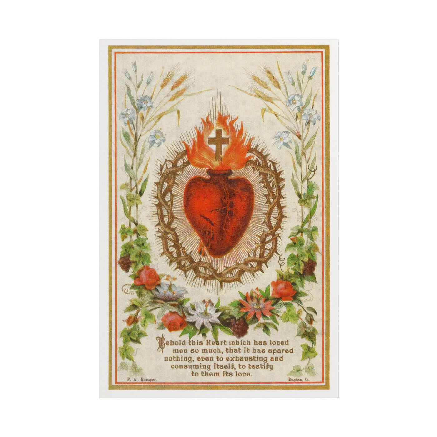 The Immaculate Heart of Mary 12×18