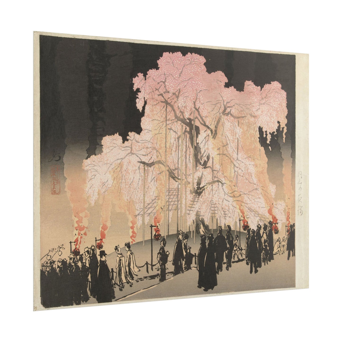 Evening Cherry Blossoms Print