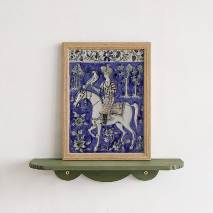 Majestic Horseman Tile Art Print