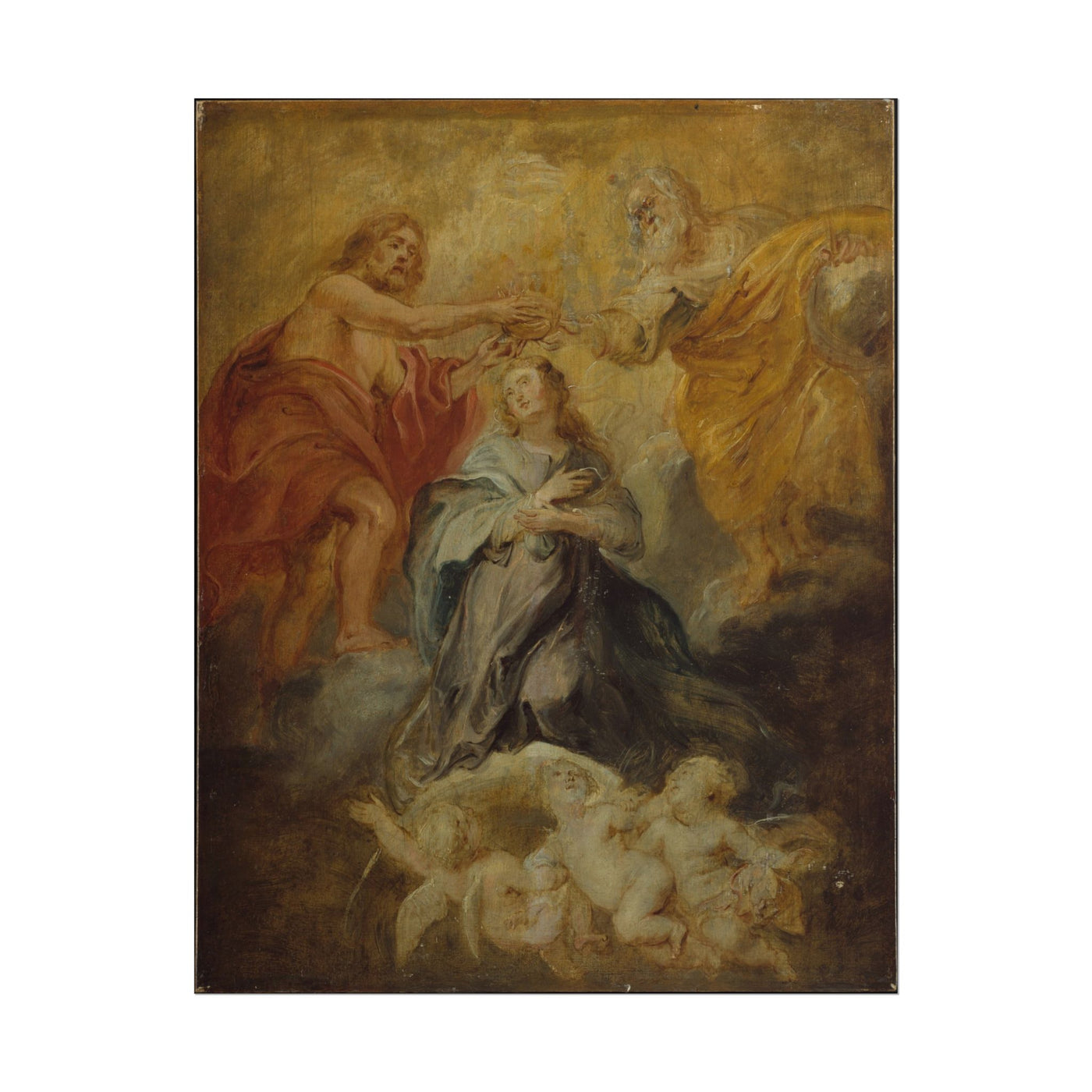The Coronation of the Virgin 11″×14″