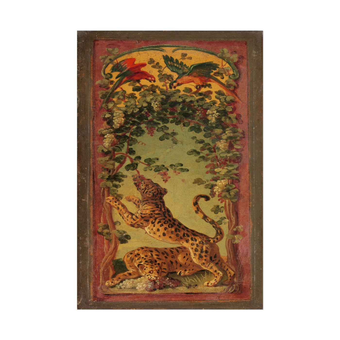 Panthers of Bacchus Eating Grapes 12″×18″
