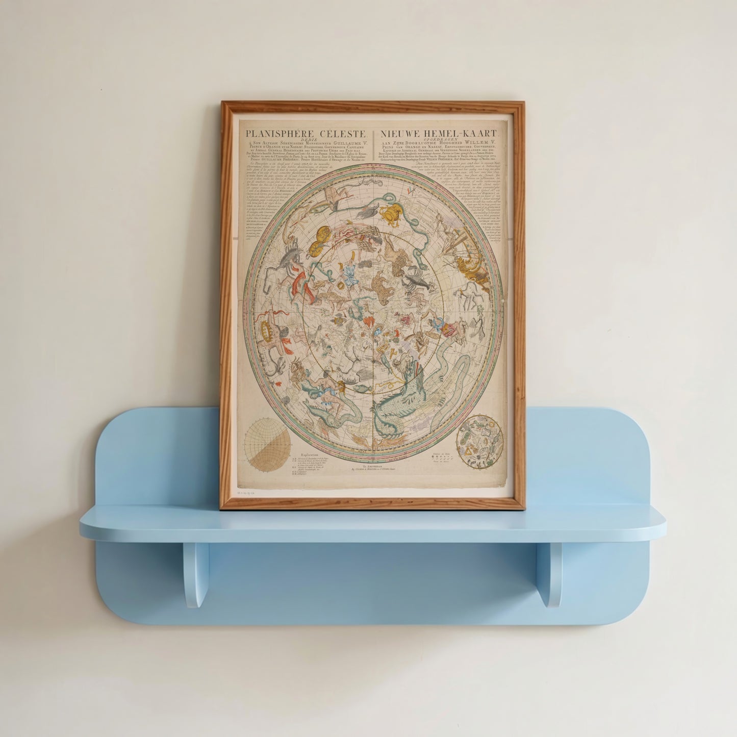 Celestial Map with Constellations
