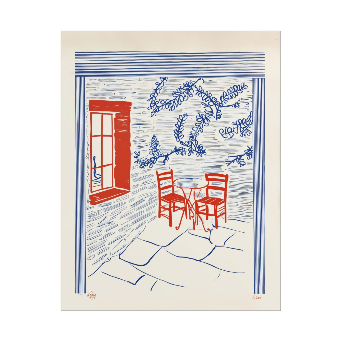 Cafe Sketch 11″×14″