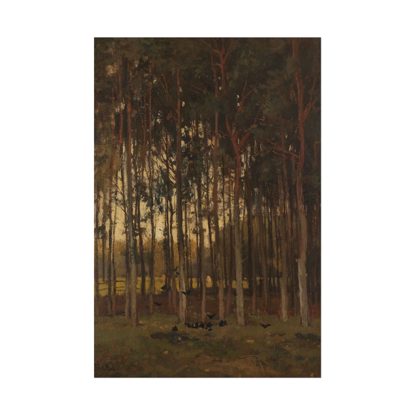 Serene Forest Landscape Art Print