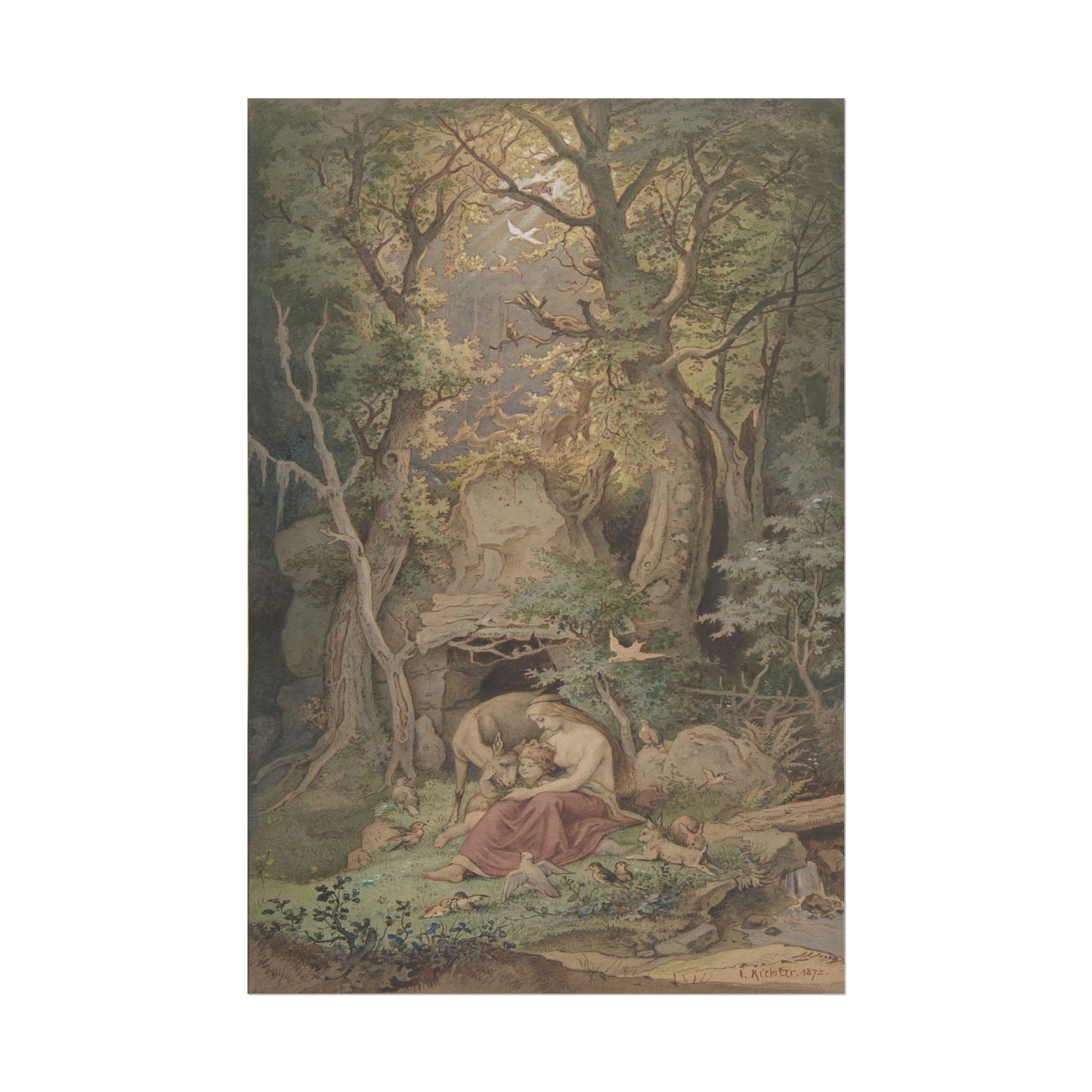 Portrait of a Woman in Abstract