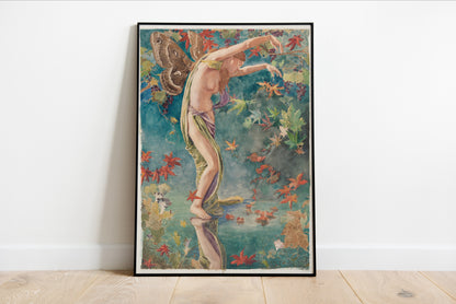 Autumn Scattering Leaves by John La Farge