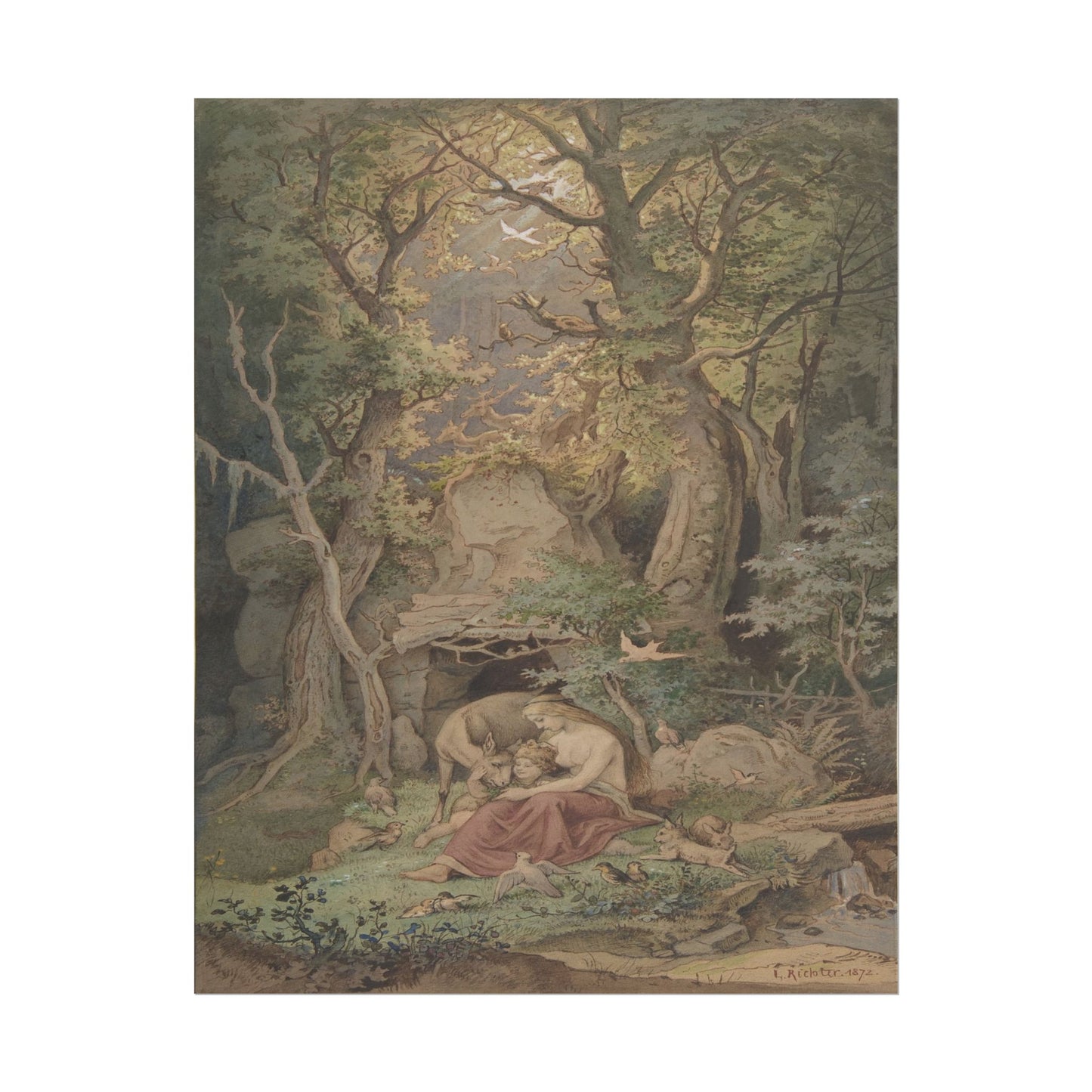 Portrait of a Woman in Abstract