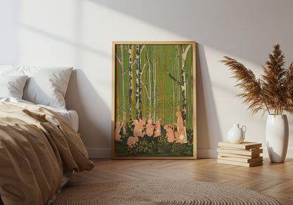 The Story of the Rabbit children poster by Sibylle Von Olfers  - Neutral room decor with framed print