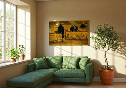 The Garden of Death Painting poster by Hugo Simberg  - Neutral room decor with framed print