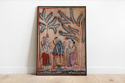 A Man Greets Rama and Lakshmana