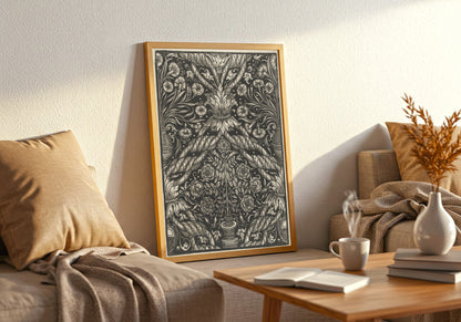 Vase and Flowers Textile