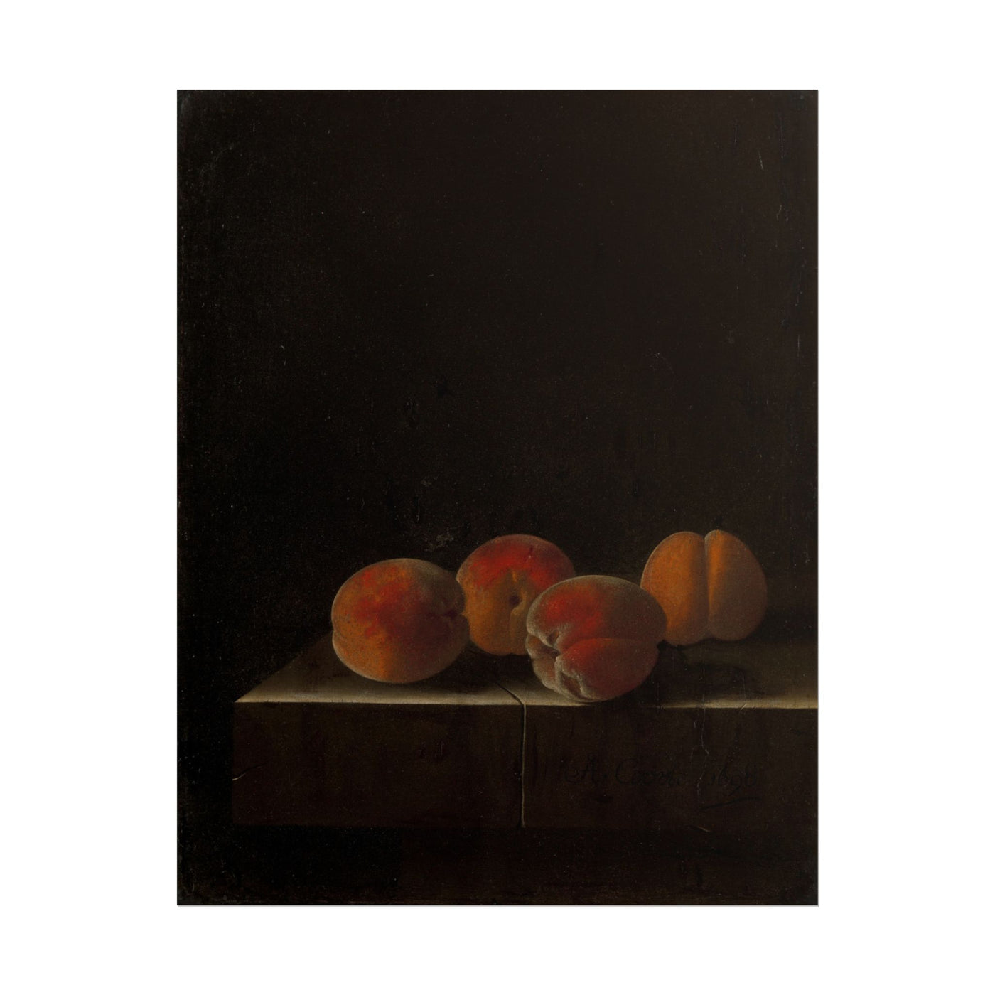 Peach Still Life 11″×14″