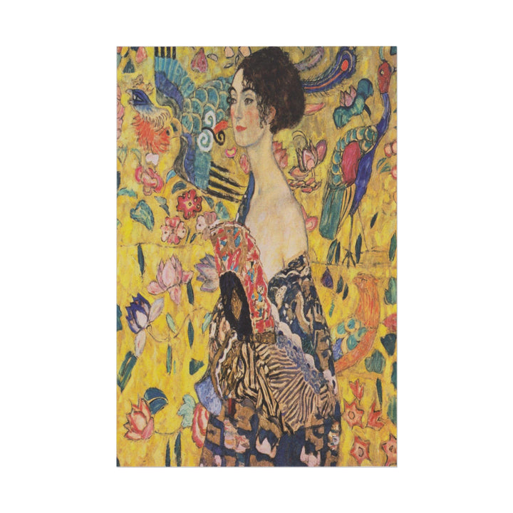 Lady with a Fan poster by Gustav Klimt  - 12x18 inch print