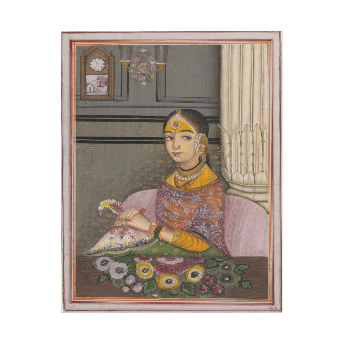 Elegant Indian Woman Art Print 11″×14″