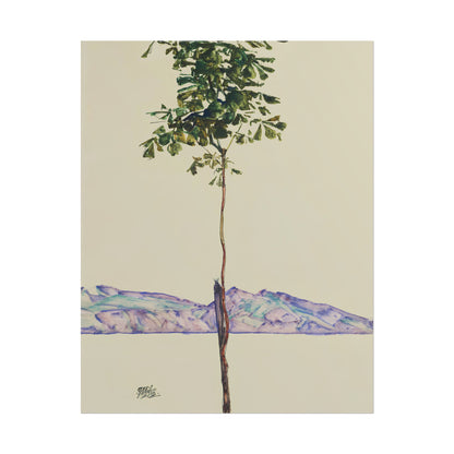 Little Tree poster by Egon Schiele  - 11x14 inch print