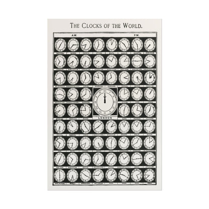 Vintage The Clocks of the World Print poster by Paul Poiret - 16x24 inch poster print