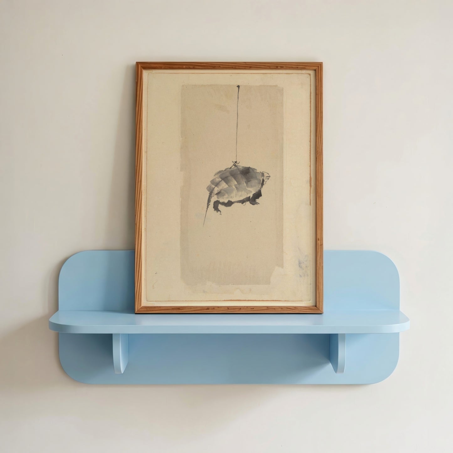 Tortoise Suspended by String