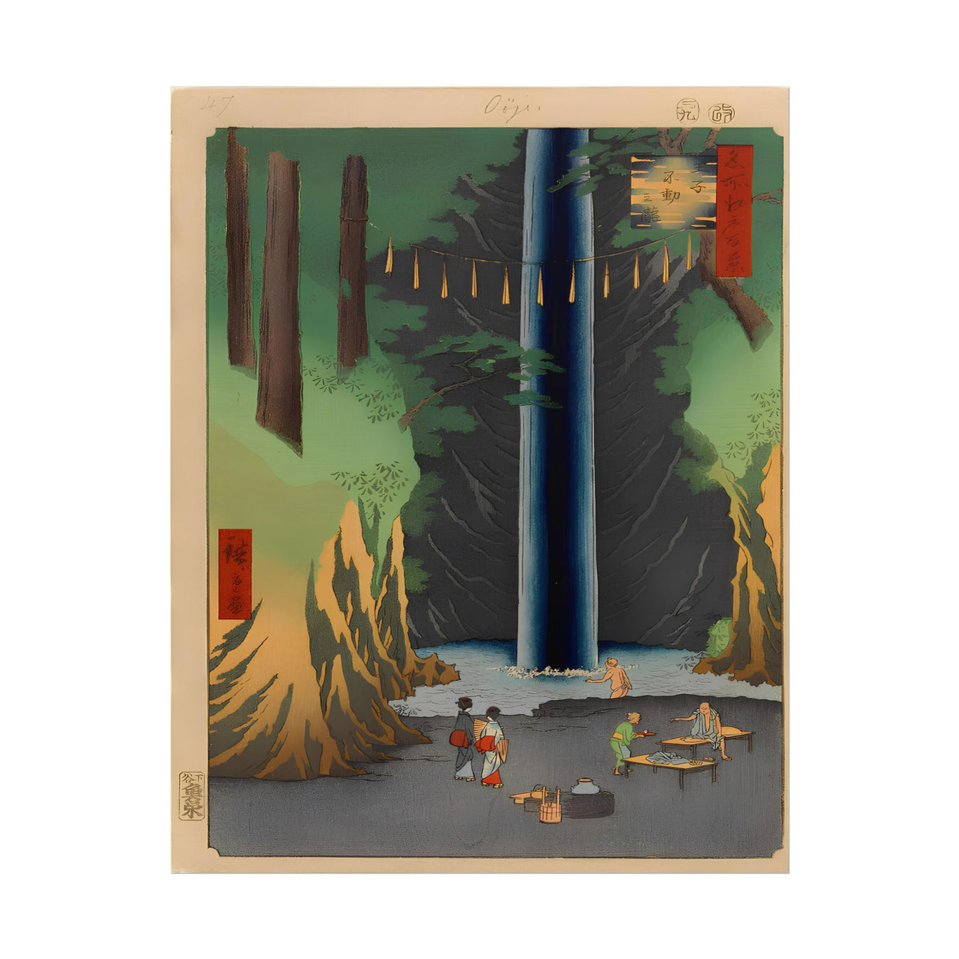 One Hundred Famous Views of Edo 11″×14″
