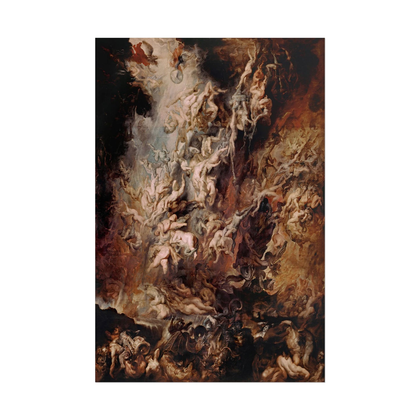 The Fall of the Damned poster by Peter Paul Rubens - 24x36 inch wall art