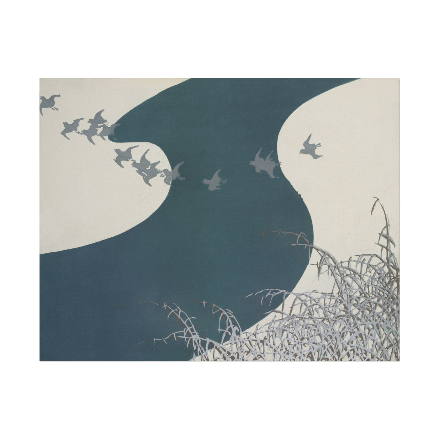 Birds from Momoyogusa - Flowers Of A Hundred Generations 14″×11″