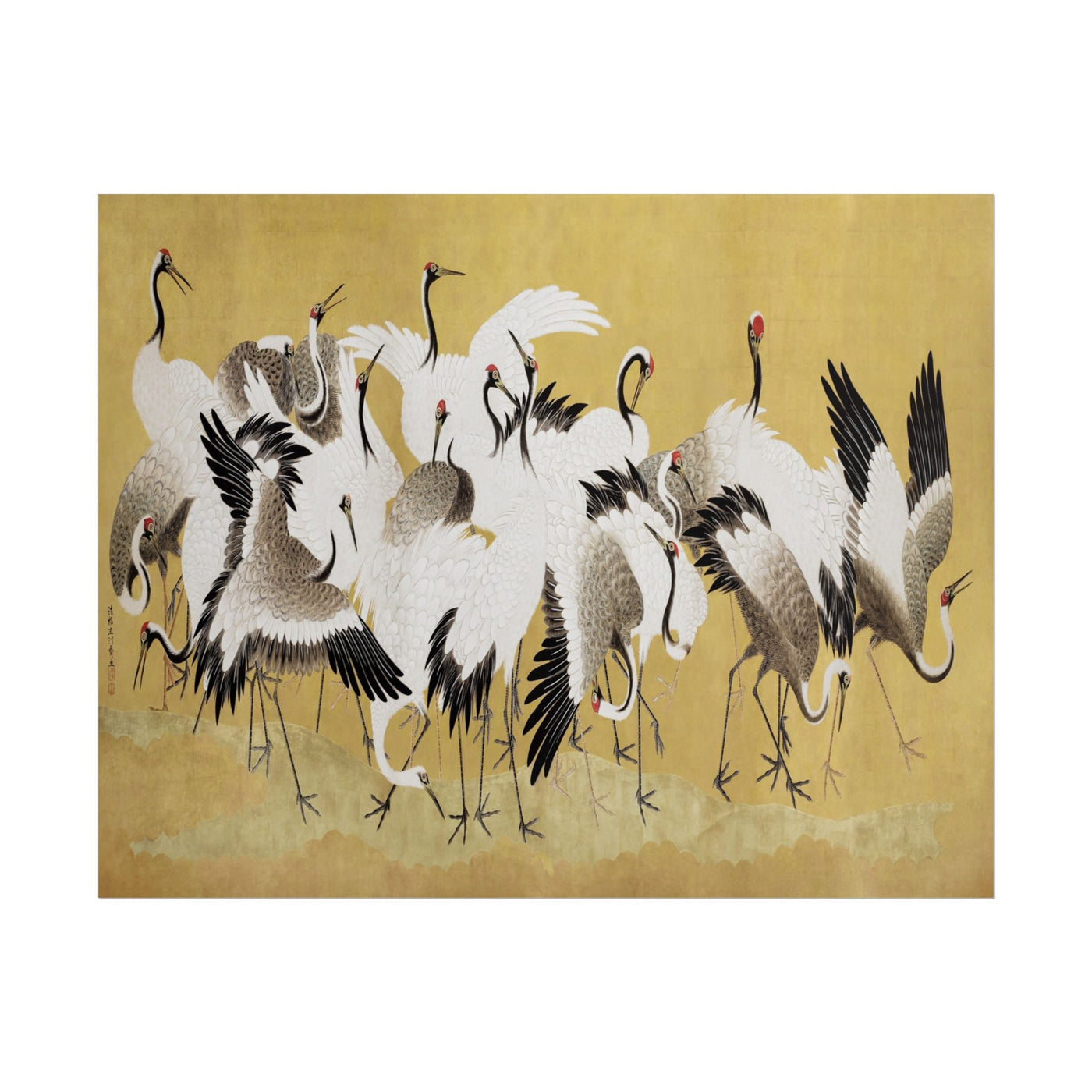 Flock of Cranes 14″×11″